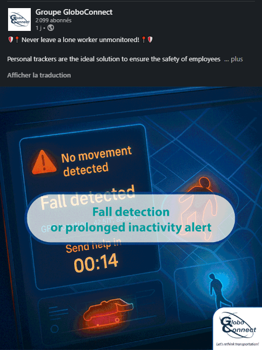 Lone working monitoring