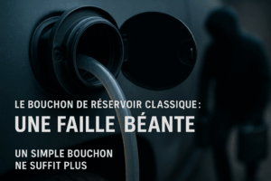 Vol de carburant : bouchon de réservoir faille béante